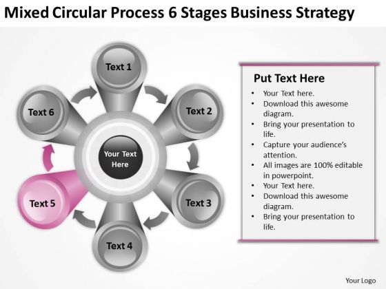 6 Stages Business Strategy Consultants Ppt Plan For Startup PowerPoint Templates