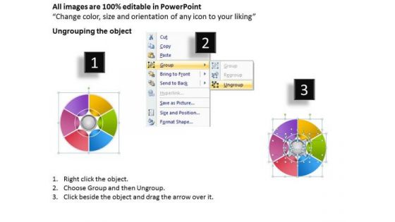 6 Stages Progress Of Circular Steps Business Plan PowerPoint Templates