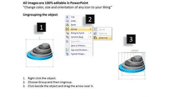 6 Stages Stack Blocks Of Data Format Business Plan PowerPoint Slides
