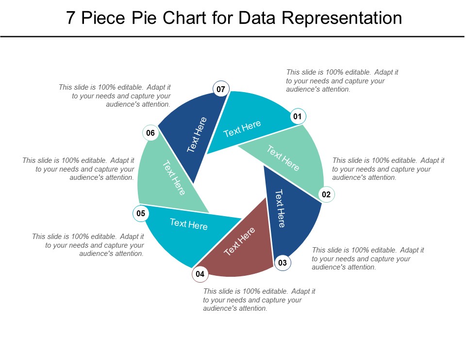 7 Piece Pie Chart For Data Representation Ppt PowerPoint Presentation Portfolio Graphics