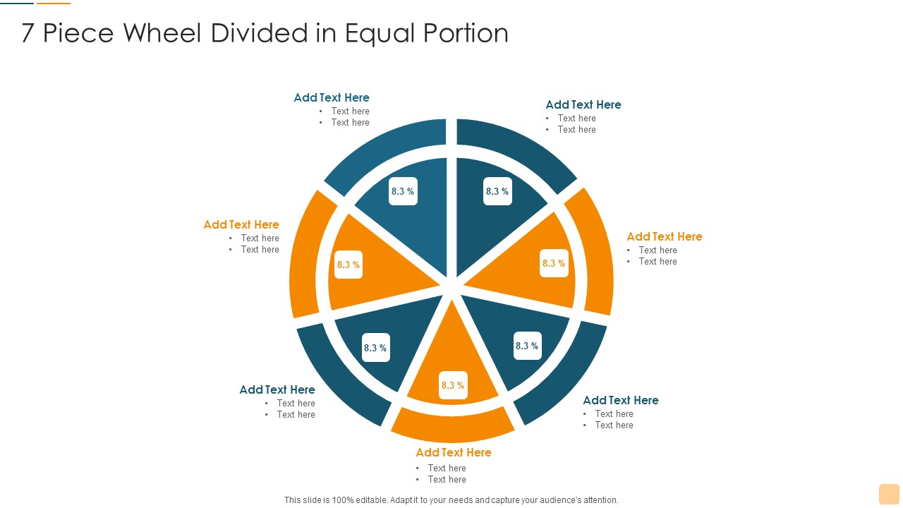 7 Piece Wheel Divided In Equal Portion Ppt Pictures Files PDF