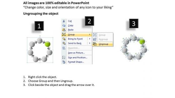 7 Stages Circular Process Database Diagram Real Estate Business Plan PowerPoint Slides