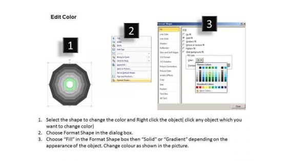 7 Stages Concentric Proces System Real Estate Business Plan Sample PowerPoint Templates