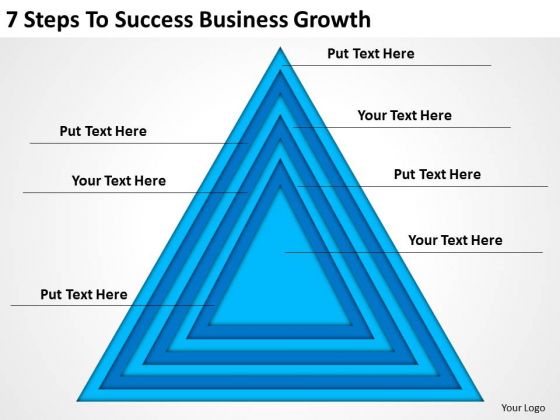 7 Steps To Success Business Growth Ppt Creating Plan Template PowerPoint Templates