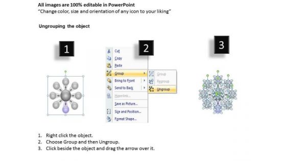 8 Colorful Diverging Sections Forming A Circle Cycle Process PowerPoint Slides