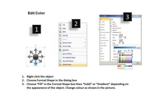 8 Plans For Target Achievement Arrows Cycle Process PowerPoint Slides