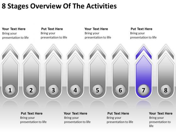 8 Stages Overview Of The Activities Event Planning Business PowerPoint Templates
