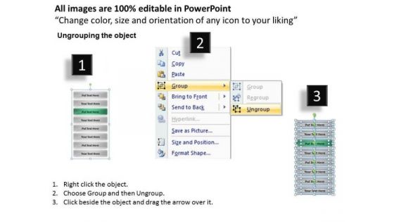 8 Stages Sub Processes Or Tasks Fashion Business Plan PowerPoint Templates