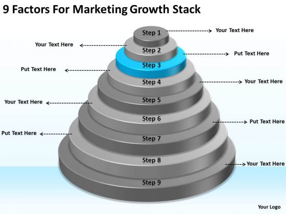 9 Factors For Marketing Growth Stack Business Plan Template Word PowerPoint Slides