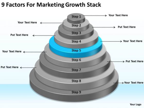 9 Factors For Marketing Growth Stack Ppt Business Plan PowerPoint Slides