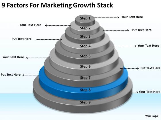 9 Factors For Marketing Growth Stack Ppt Plans PowerPoint Slides