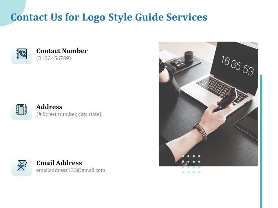 A Step By Step Guide To Creating Brand Guidelines Contact Us For Logo Style Guide Services Background PDF