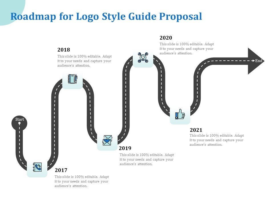 A Step By Step Guide To Creating Brand Guidelines Roadmap For Logo Style Guide Proposal Pictures PDF