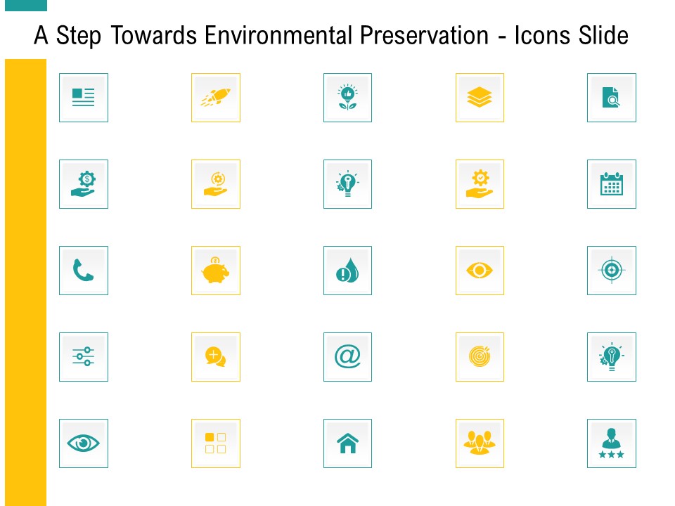 A Step Towards Environmental Preservation Icons Slide Ppt Professional Aids PDF