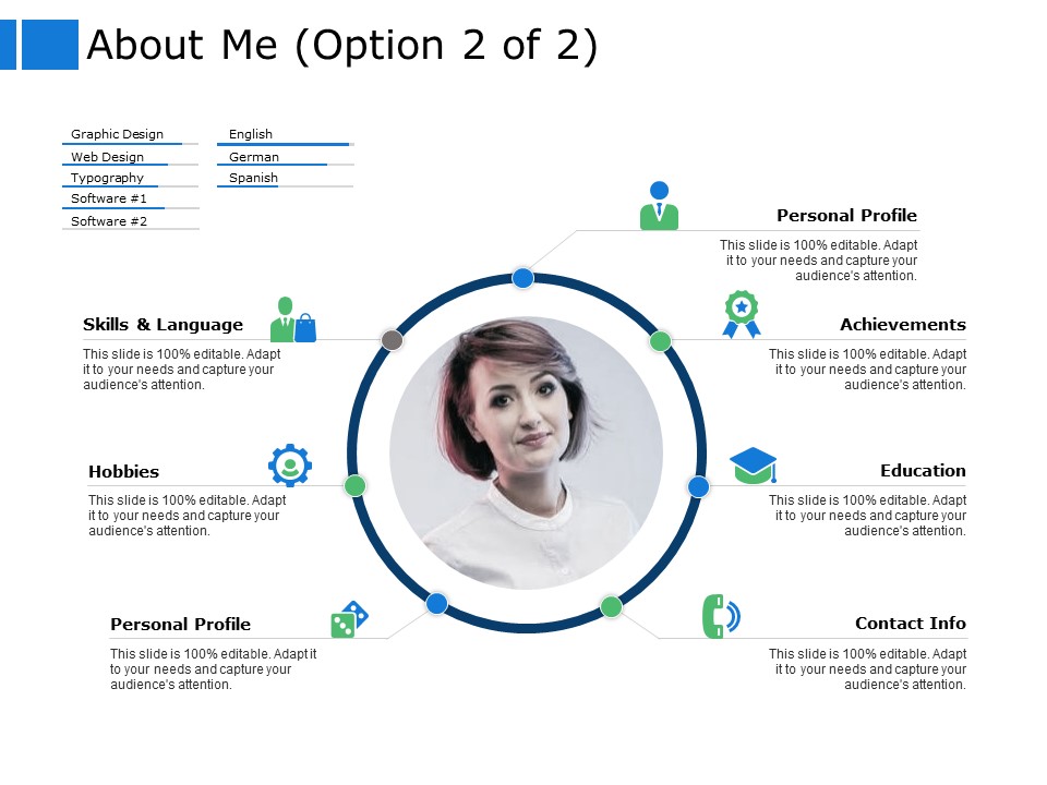 About Me Marketing Ppt Powerpoint Presentation Show Influencers