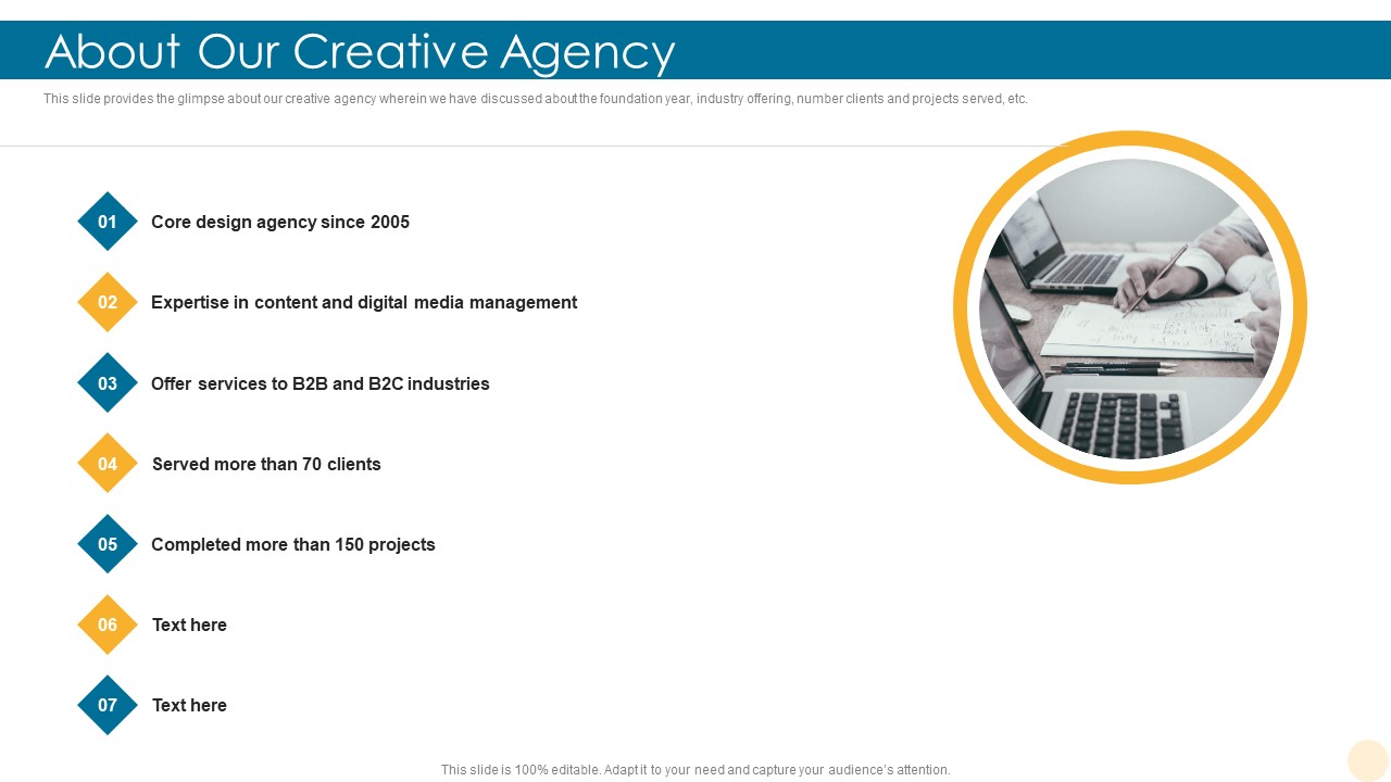 About Our Creative Agency Building Brand Sample PDF