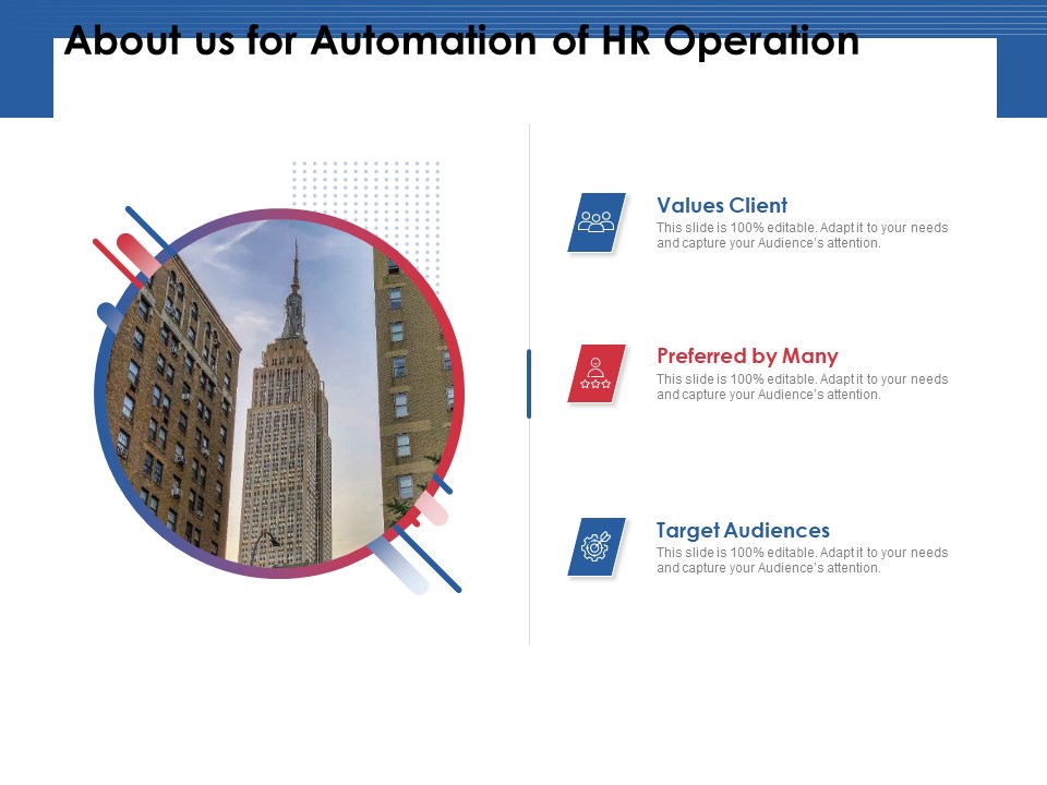 About Us For Automation Of HR Operation Target Ppt PowerPoint Presentation File Information PDF