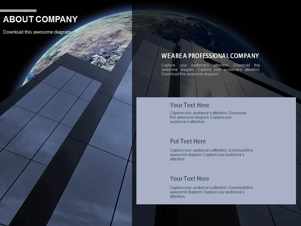 About Us Professional Company Key Features Powerpoint Slides