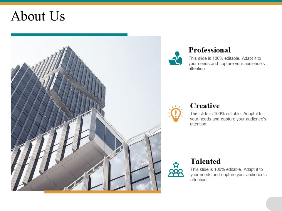 About Us Professional Creative Talented Ppt PowerPoint Presentation Inspiration Samples
