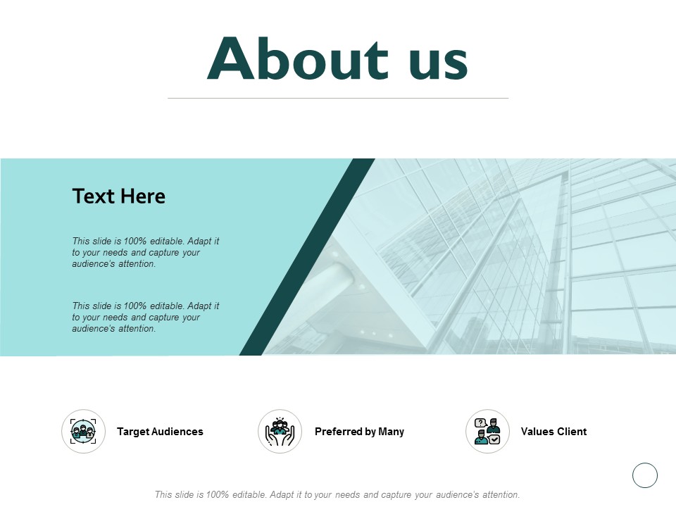 About Us Target Audiences Preferred By Many Ppt PowerPoint Presentation Icon Information