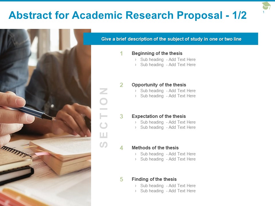 Abstract For Academic Research Proposal Opportunity Ppt PowerPoint Presentation Infographic Template Maker