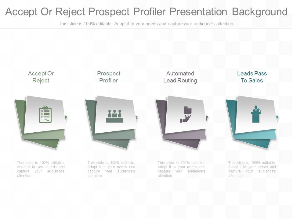 Accept Or Reject Prospect Profiler Presentation Background