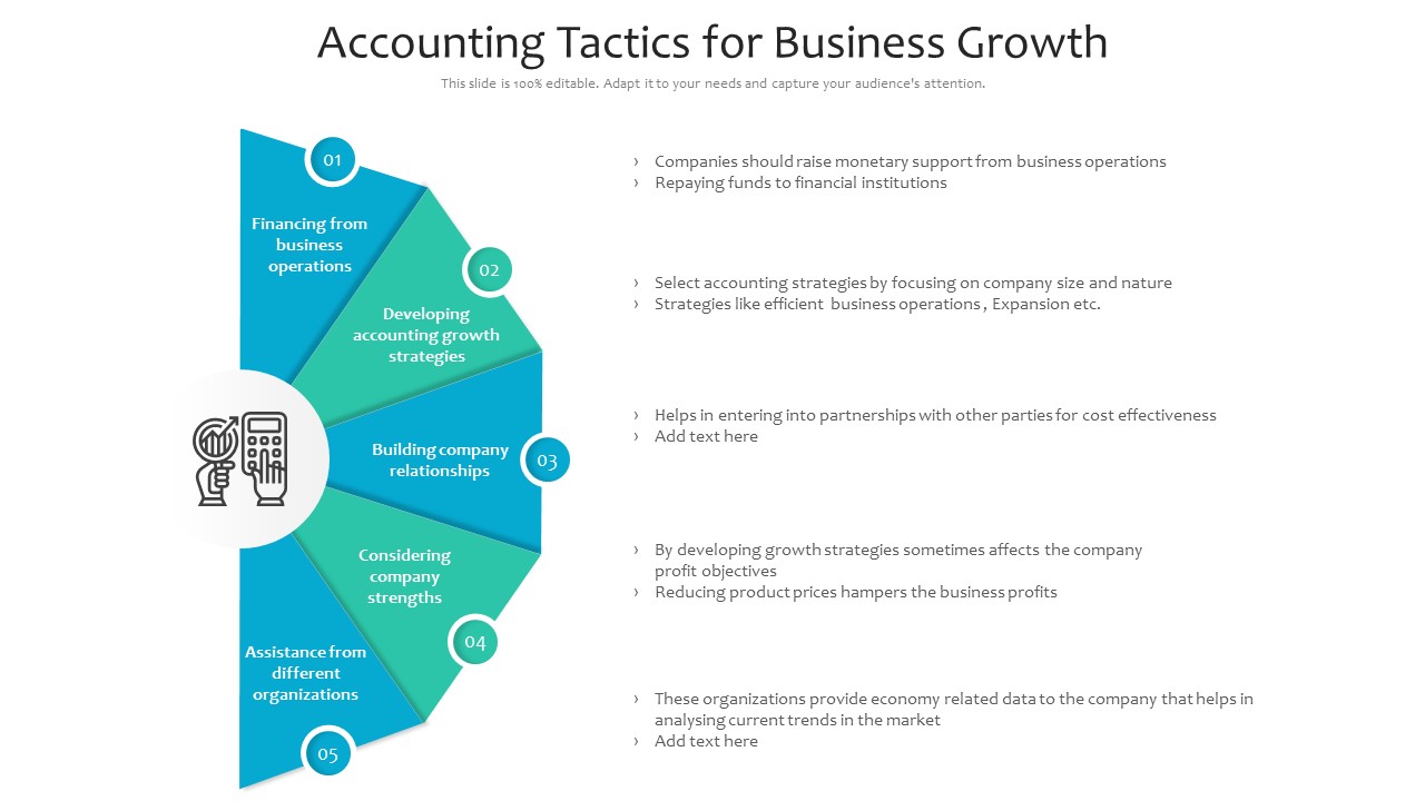 Accounting Tactics For Business Growth Ppt PowerPoint Presentation Portfolio Guidelines PDF