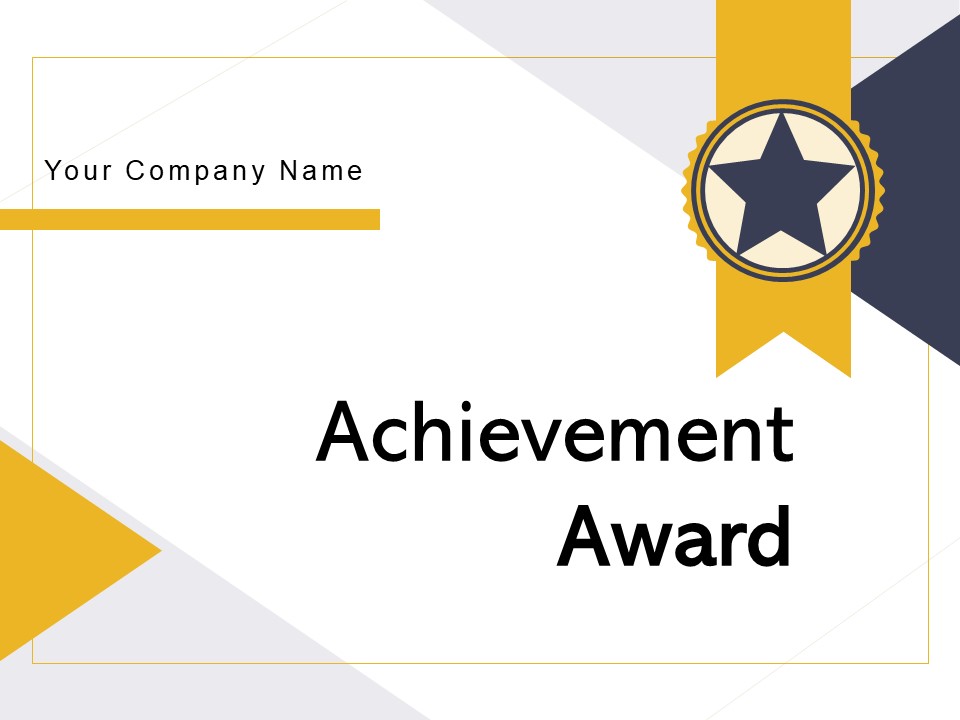 Achievement Award Star Award Star Ribbon Ppt PowerPoint Presentation Complete Deck