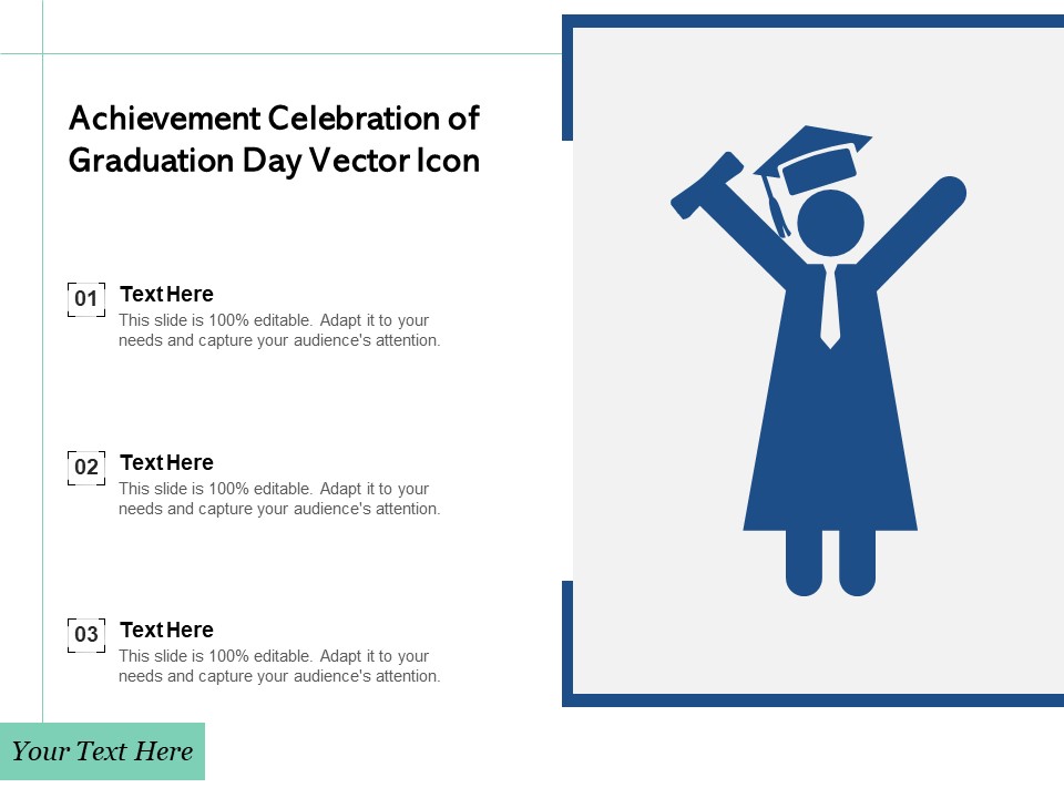 Achievement Celebration Of Graduation Day Vector Icon Ppt PowerPoint Presentation File Design Ideas PDF