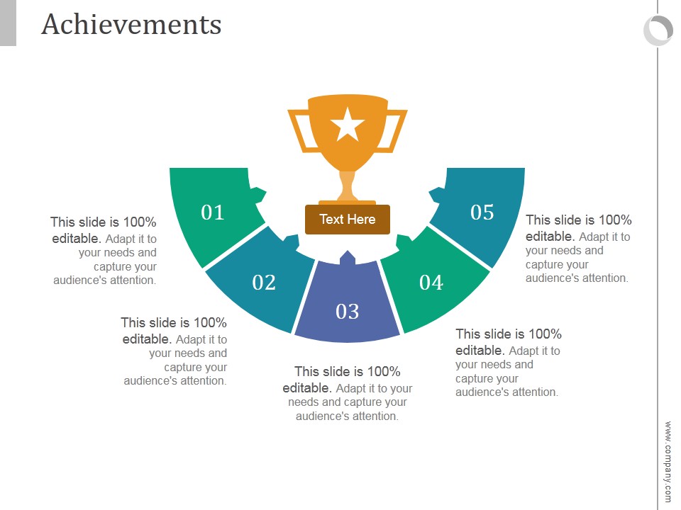 Achievements Ppt PowerPoint Presentation Guidelines
