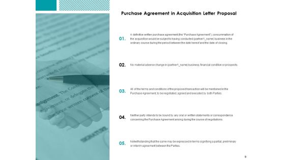 Acquisition Letter Proposal Ppt PowerPoint Presentation Complete Deck With Slides