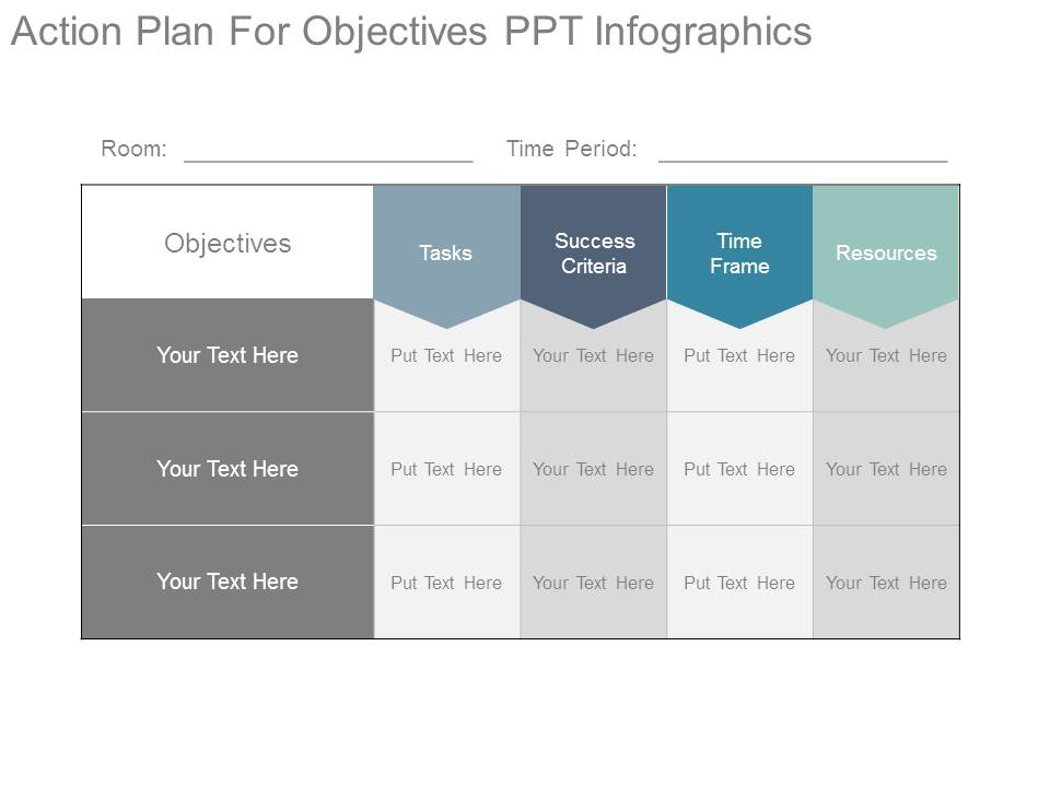 Action Plan For Objectives Ppt Infographics
