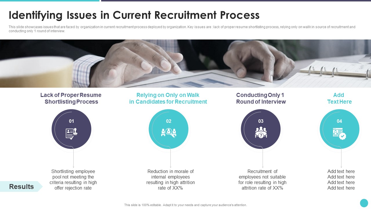 Action Plan To Optimize Hiring Process Identifying Issues In Current Recruitment Process Structure PDF