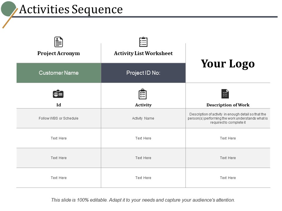 Activities Sequence Ppt PowerPoint Presentation File Infographic Template