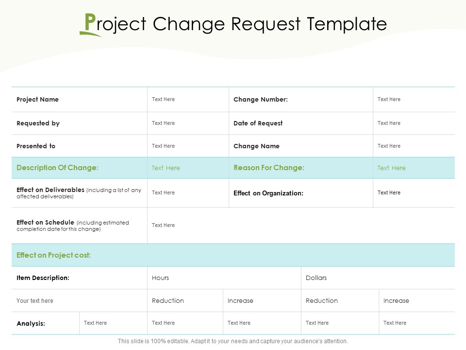 Actual Vs Planned Budget Assessment Project Change Request Template Ppt PowerPoint Presentation File Summary PDF