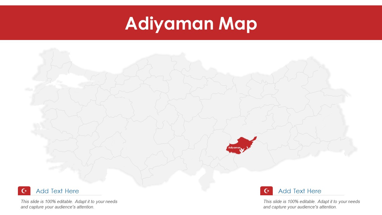 Adiyaman Map PowerPoint Presentation PPT Template PDF