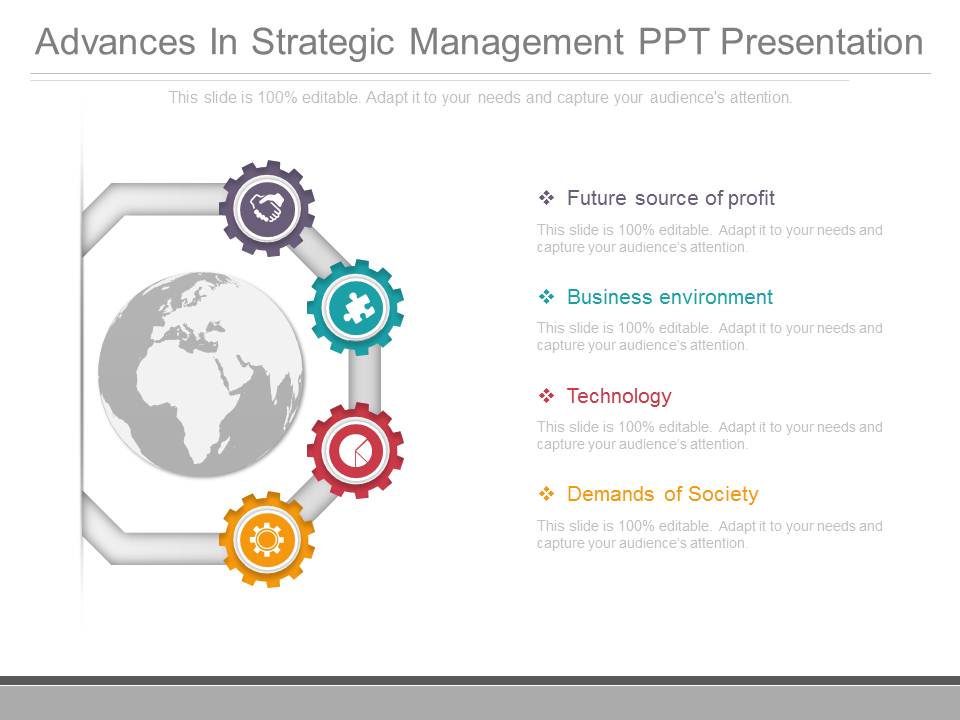 Advances In Strategic Management Ppt Presentation