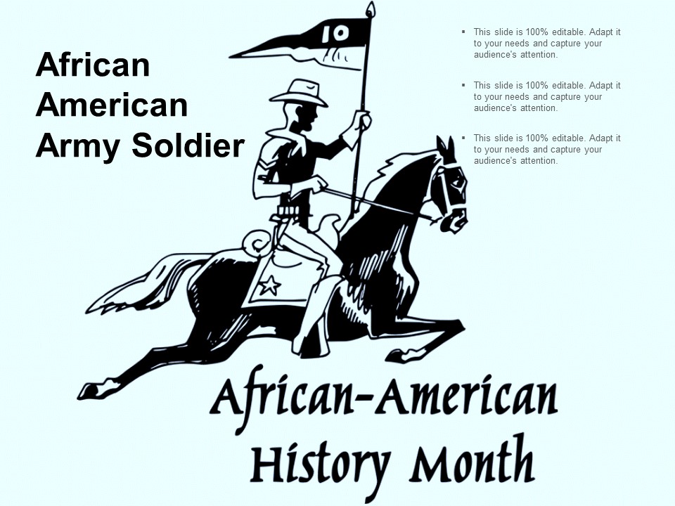African American Army Soldier Ppt PowerPoint Presentation File Example