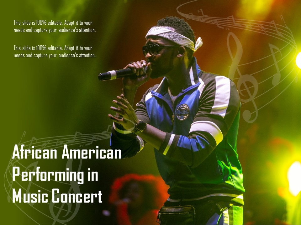 African American Performing In Music Concert Ppt PowerPoint Presentation Inspiration Structure PDF