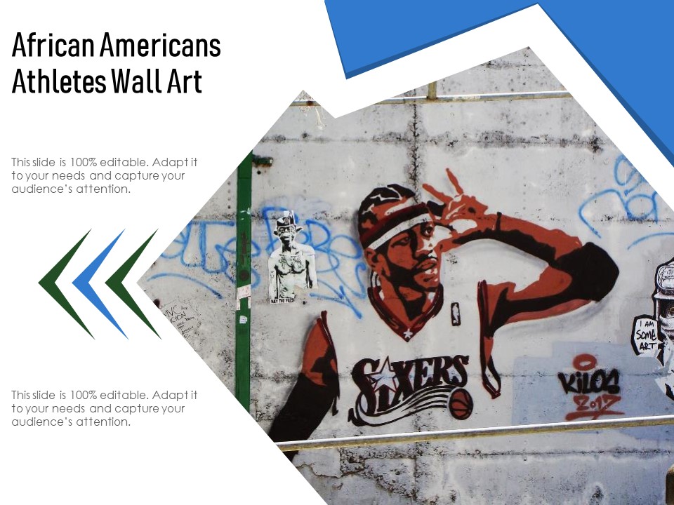 African Americans Athletes Wall Art Ppt PowerPoint Presentation Model Graphics Example PDF