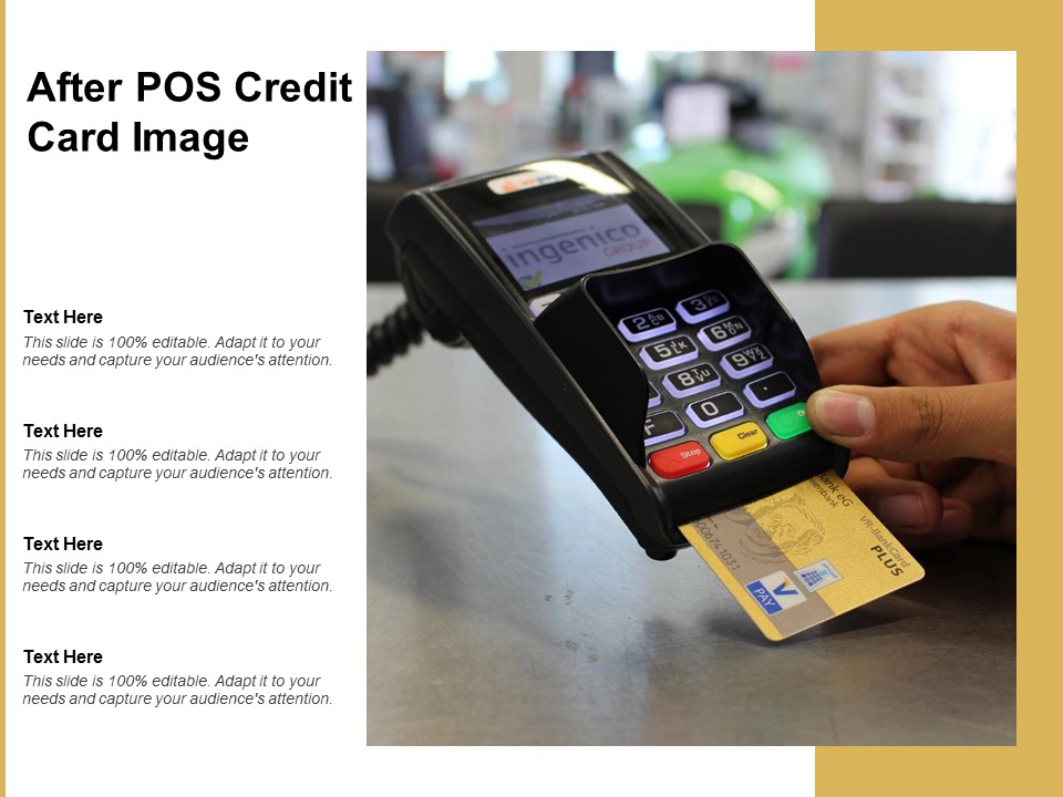After POS Credit Card Image Ppt PowerPoint Presentation File Vector