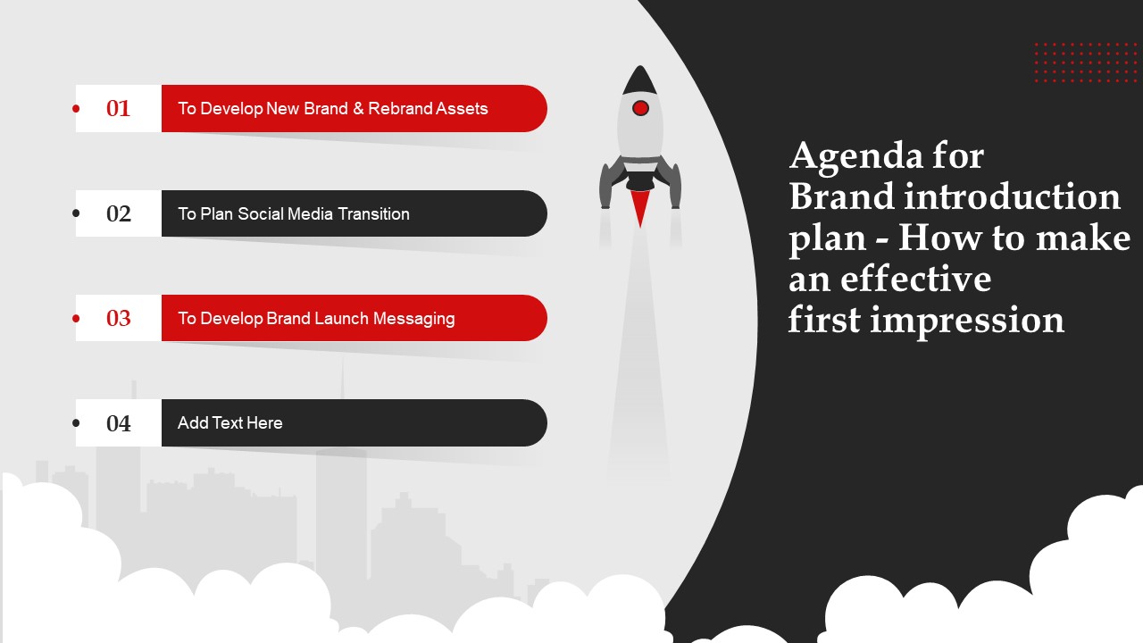 Agenda For Brand Introduction Plan How To Make An Effective First Impression Topics PDF