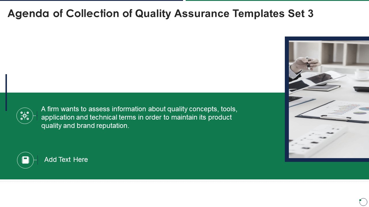Agenda Of Collection Of Quality Assurance Templates Set 3 Structure PDF