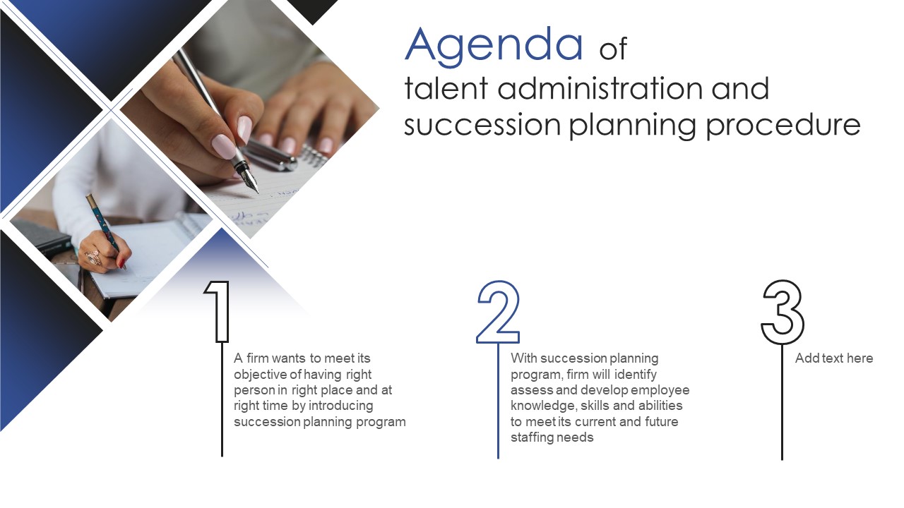 Agenda Of Talent Administration And Succession Planning Procedure Sample PDF