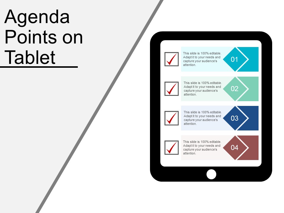 Agenda Points On Tablet Ppt PowerPoint Presentation Portfolio Outfit