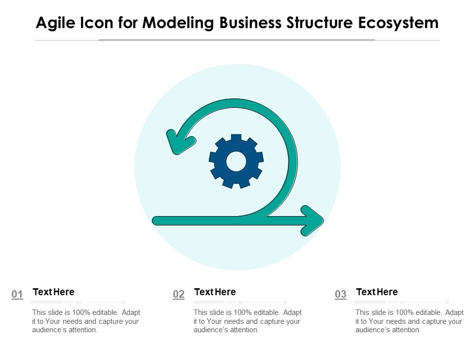 Agile Icon For Modeling Business Structure Ecosystem Ppt PowerPoint Presentation File Sample PDF