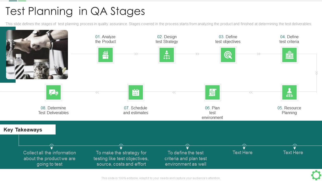 Agile Quality Control Framework IT Test Planning In QA Stages Pictures PDF