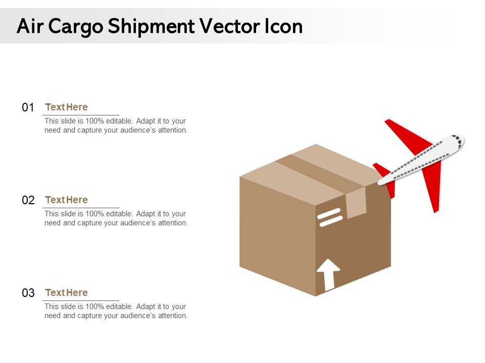 Air Cargo Shipment Vector Icon Ppt PowerPoint Presentation Infographics Outline PDF