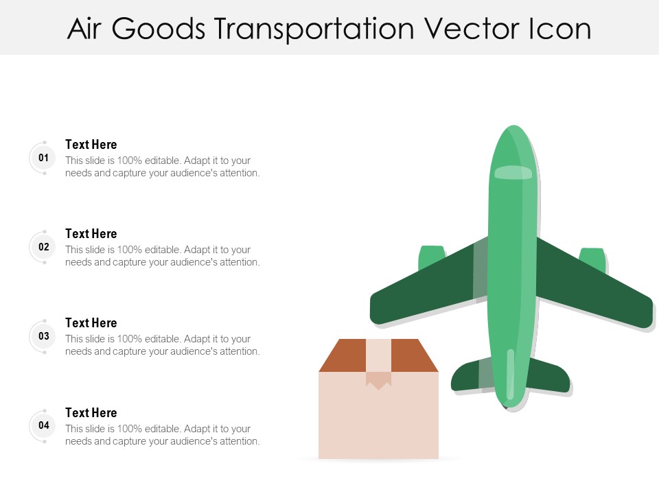 Air Goods Transportation Vector Icon Ppt PowerPoint Presentation Gallery Designs PDF