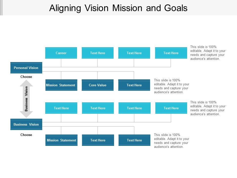 Aligning Vision Mission And Goals Ppt PowerPoint Presentation Ideas Summary